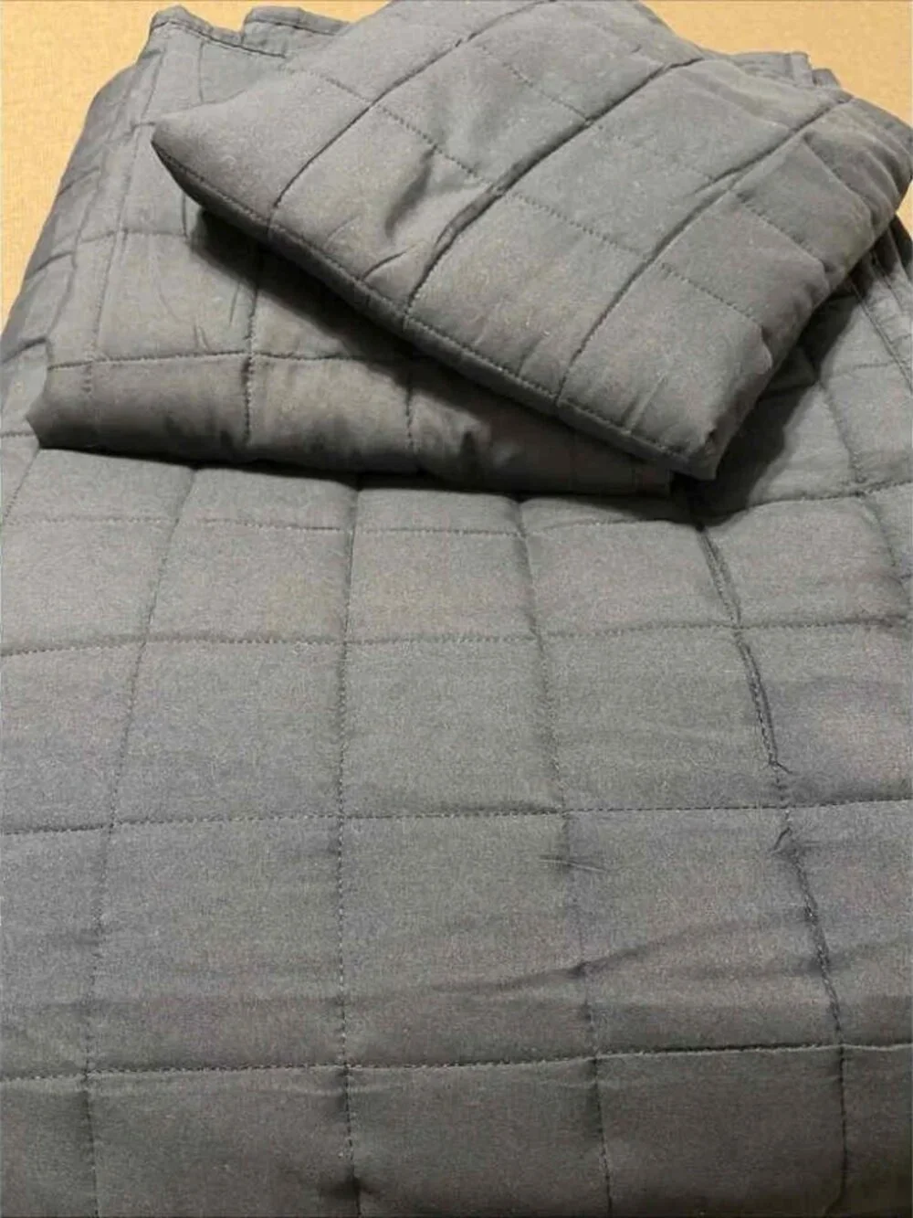 The Ienjoy Home Navy King Quilted Modern Minimal Bedding Cozy 3-Piece Comforter